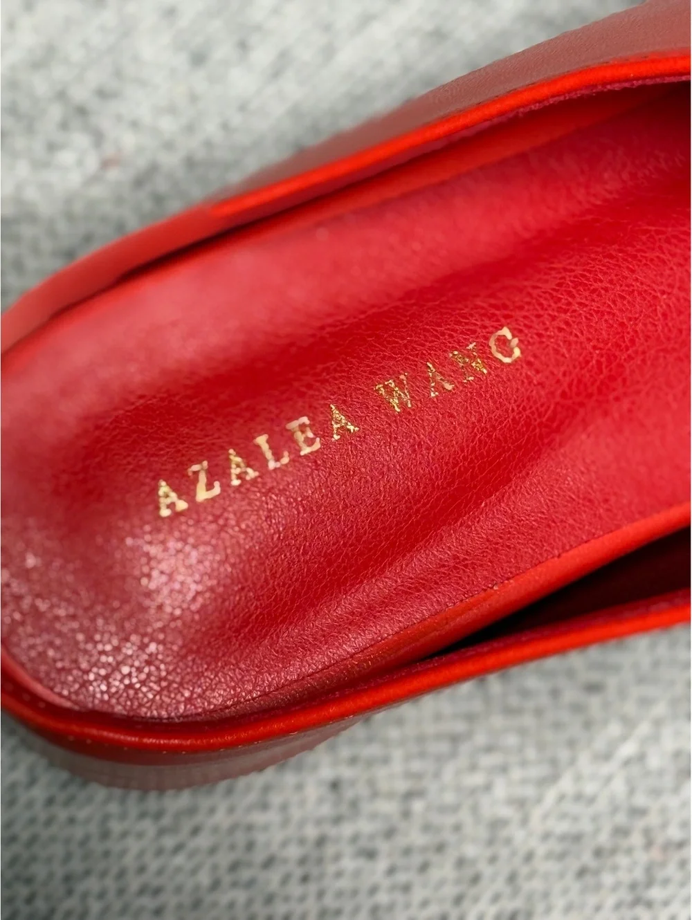 Azalea Wang Red Platform Mule Shoes